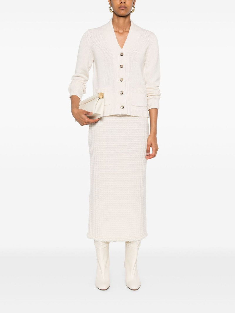 Allude button-detailed patch-pocket cardigan outlook