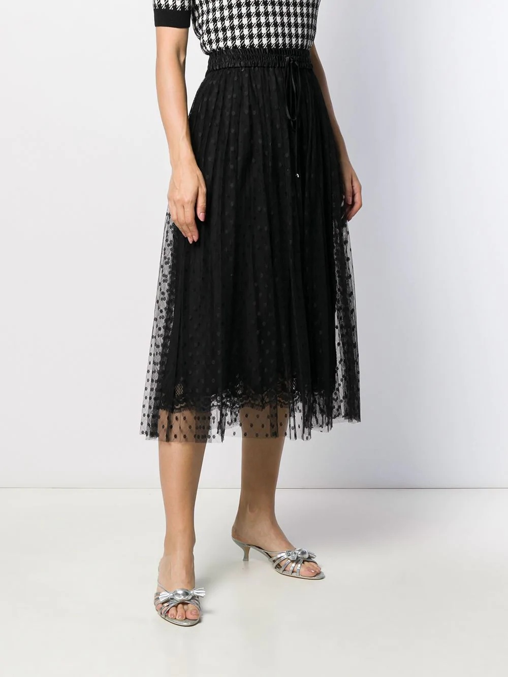 point d'esprit midi skirt - 3