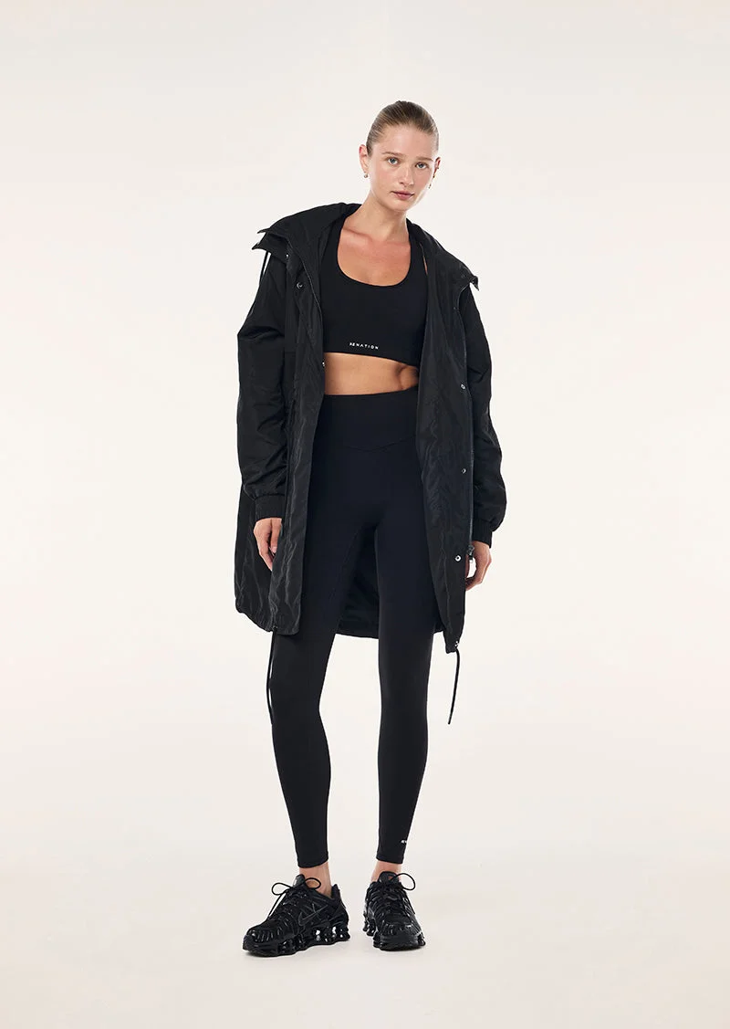 MID-LENGTH MAN DOWN JACKET IN BLACK - 1