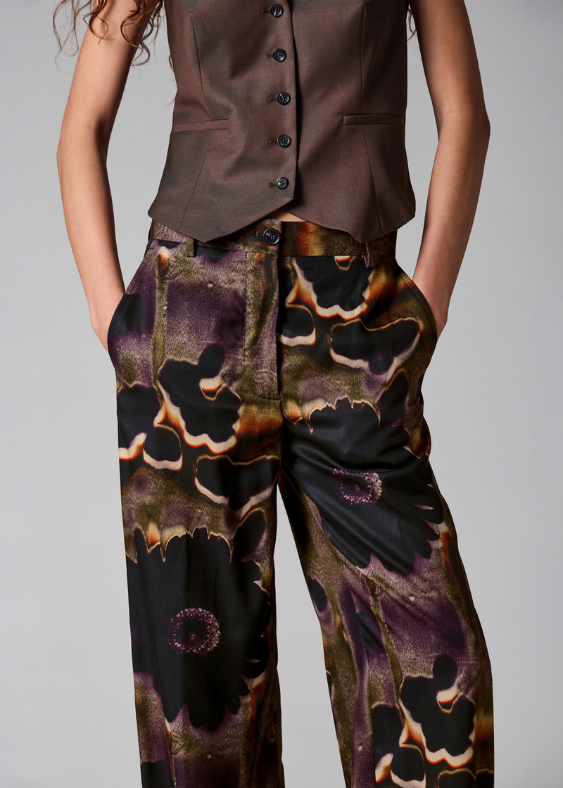 Women's 'Field Flowers' Wide-Leg Trousers 5