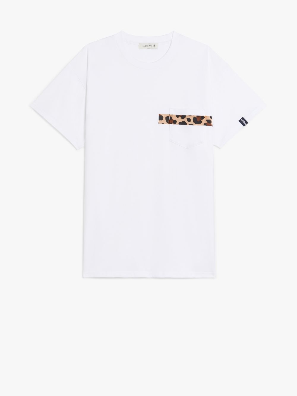 WHITE X LEOPARD COTTON T-SHIRT | GJM-206 - 1