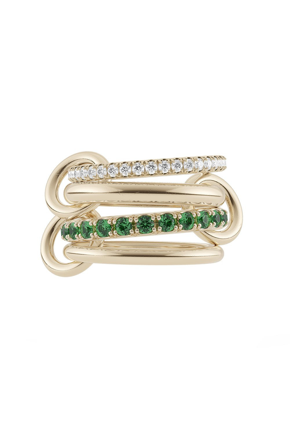 Halley Emerald Four Link Ring - 1