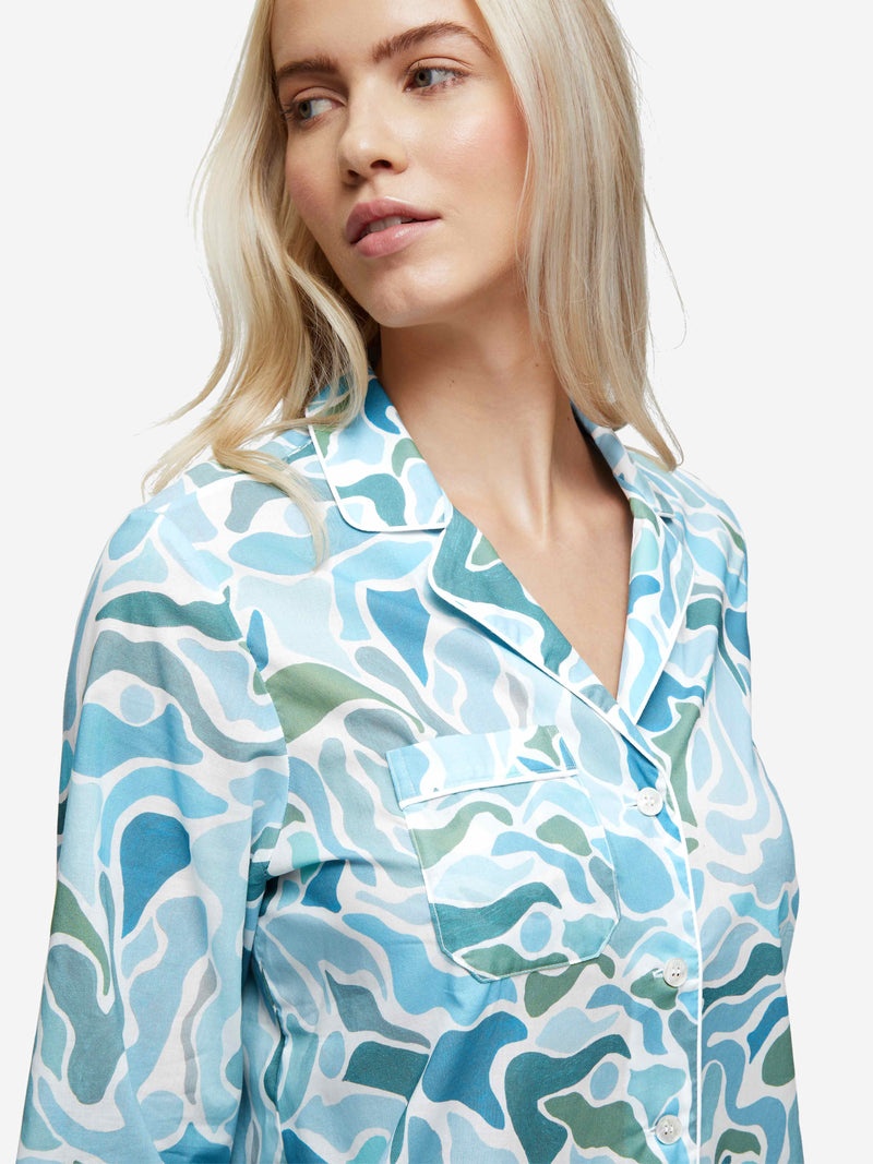 Women's Pyjamas Ledbury 61 Cotton Batiste Green - 7