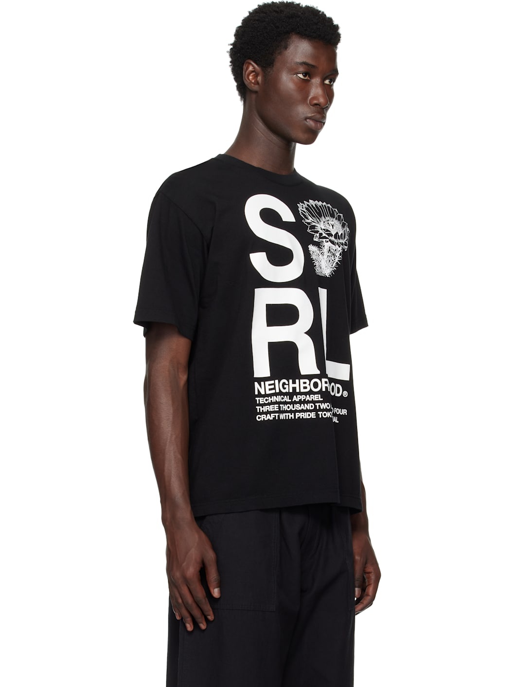 Black 'SRL' S/S-1 T-shirt - 2