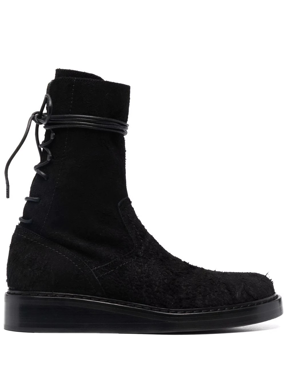 Victor suede-effect lace-detail boots - 1