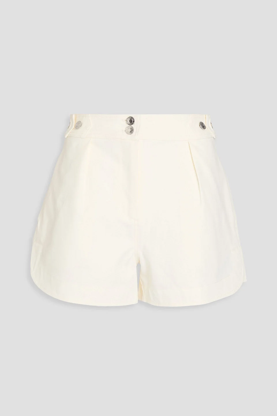 Cotton-blend gabardine shorts - 1