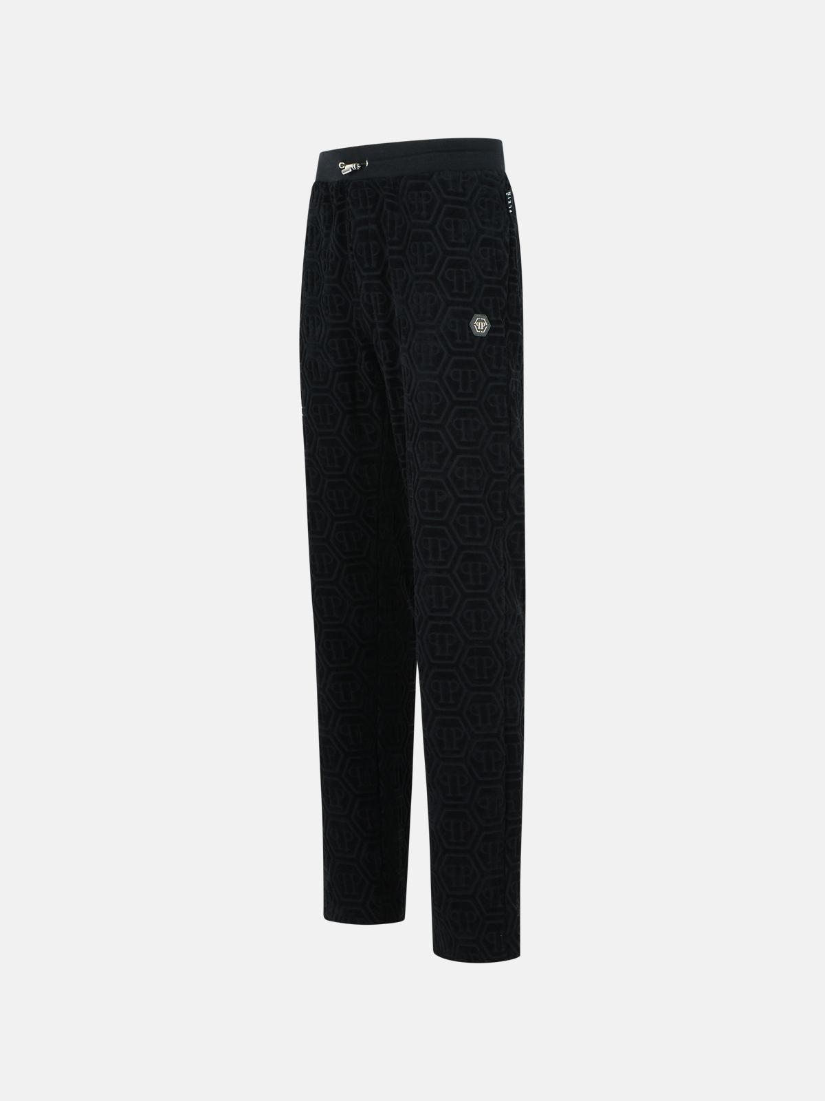'JOGGER' BLACK COTTON PANTS - 2
