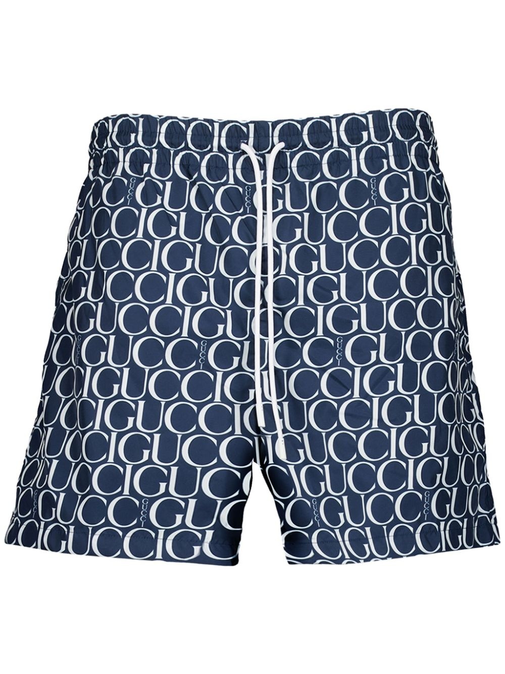 monogram-print swim shorts - 1