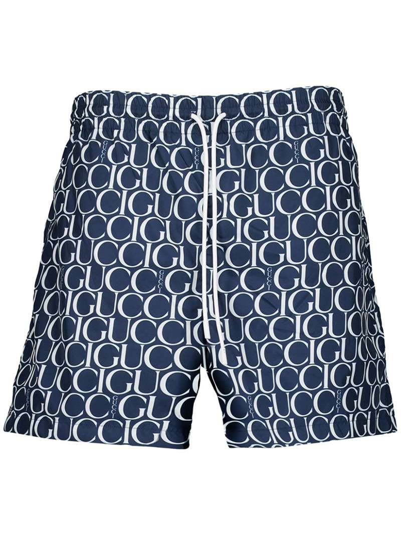 monogram-print swim shorts 1