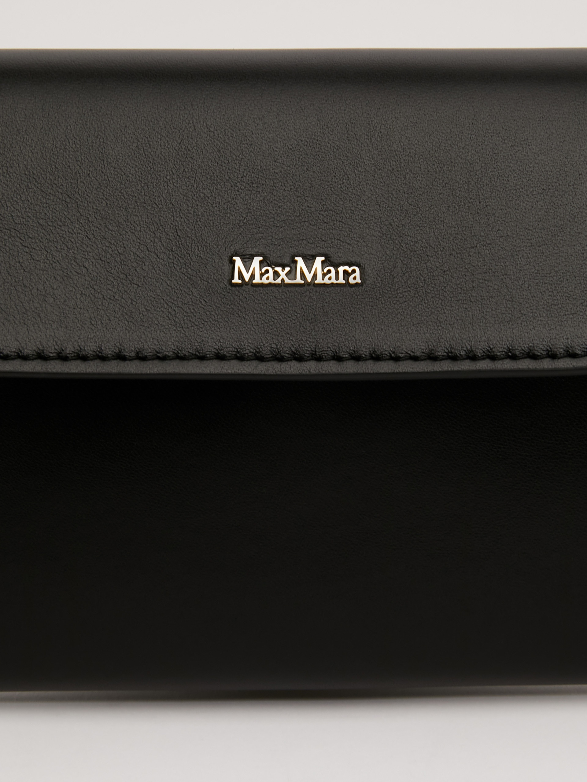 LONGENVELOPE Smooth semi-gloss leather clutch bag - 5