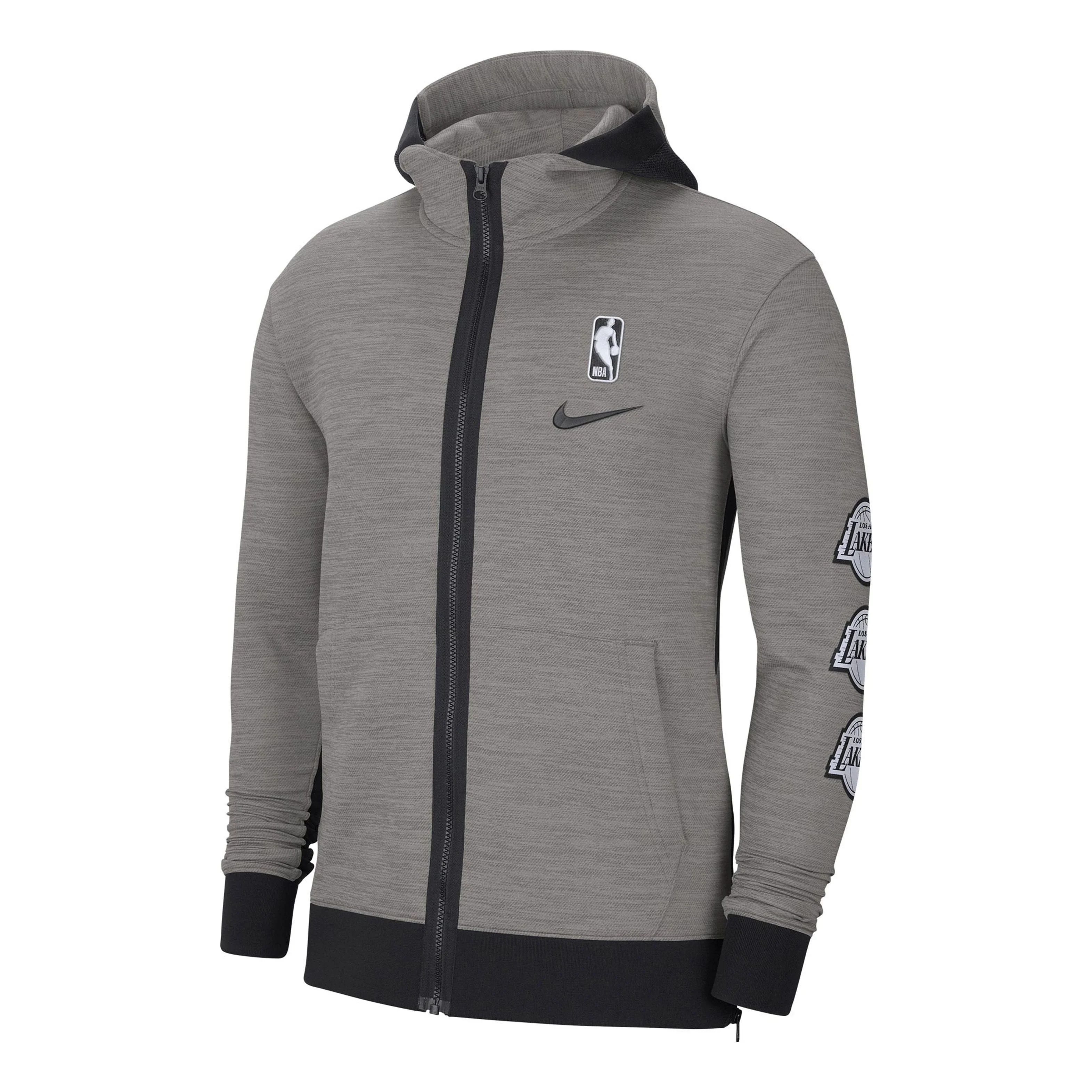 Nike Therma Flex NBA Los Angeles Lakers Zipper hooded Jacket Gray CU0506-063 - 1