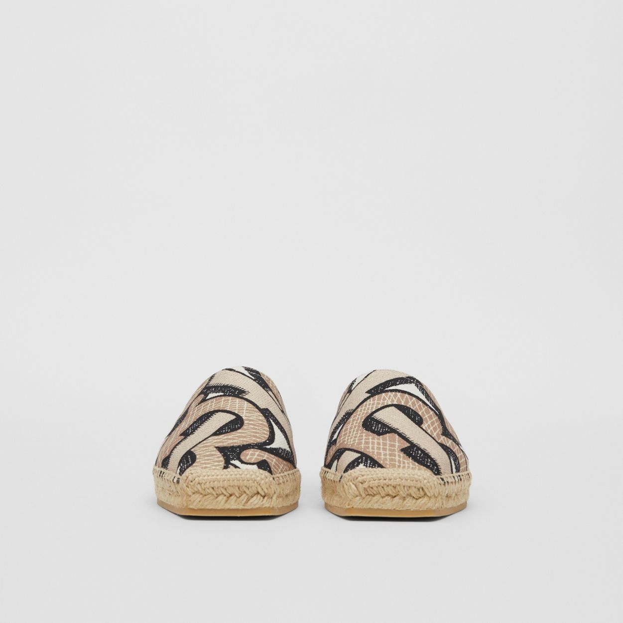 Monogram Print Cotton Canvas Espadrilles - 6