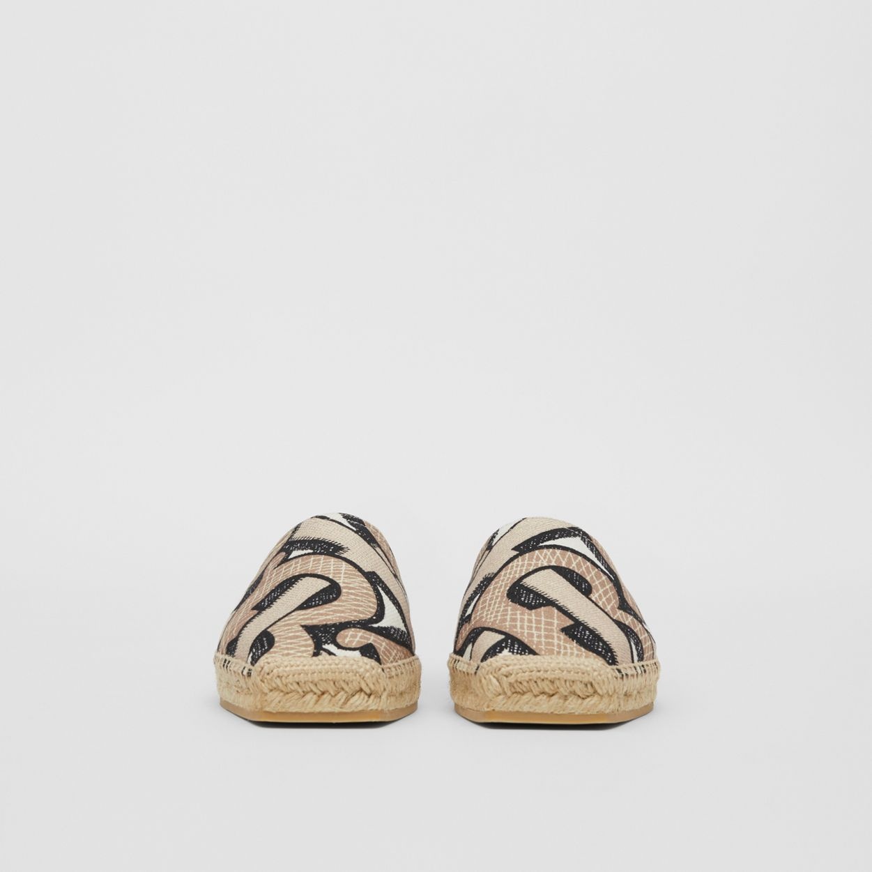 Monogram Print Cotton Canvas Espadrilles - 5