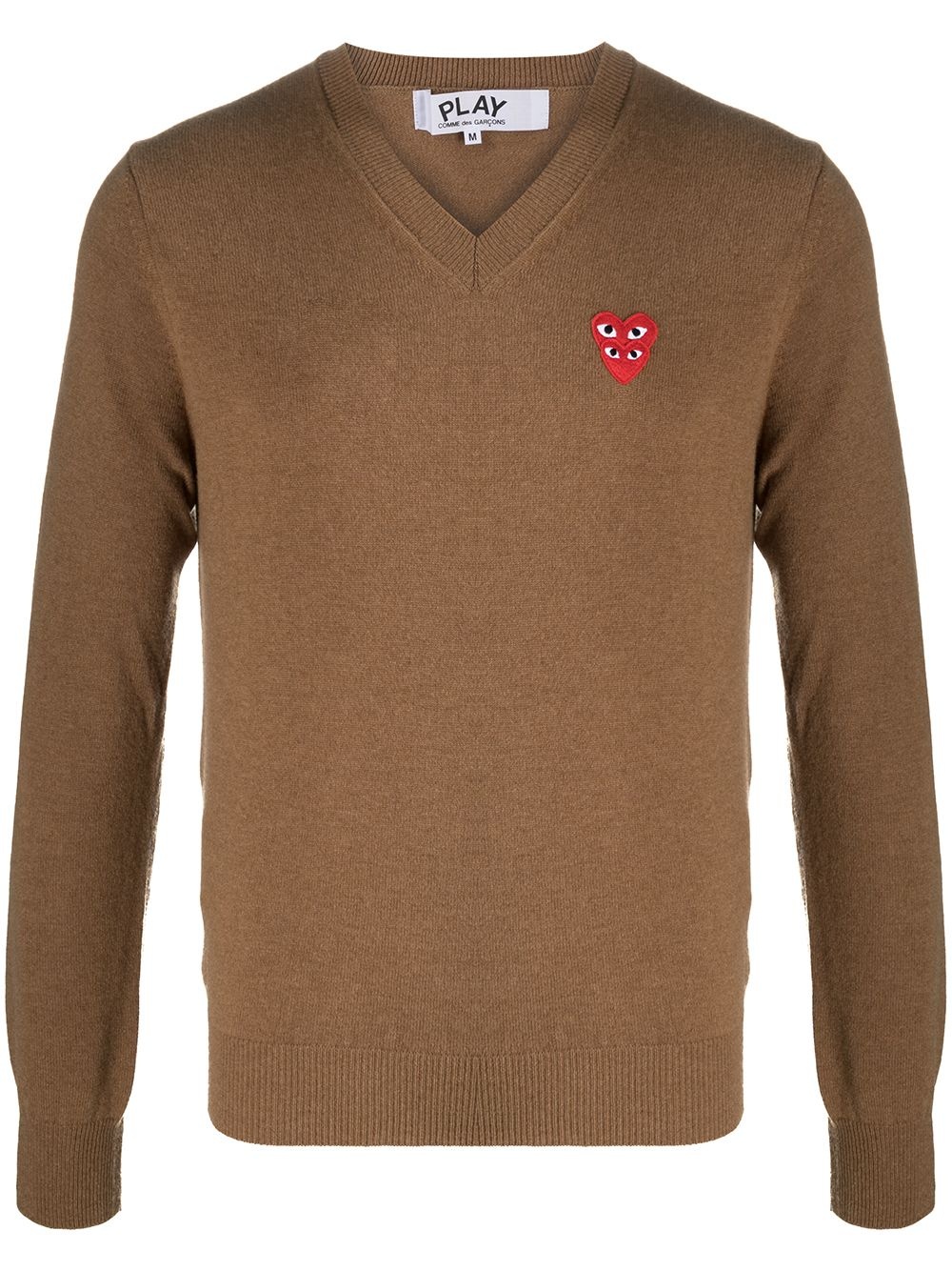 logo heart embroidered jumper - 1