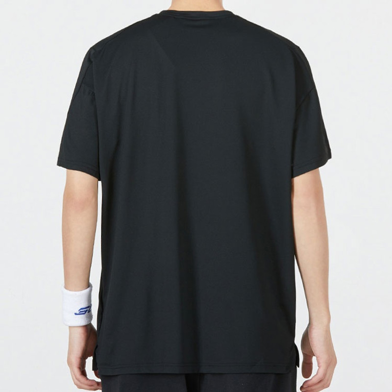 Men's Nike Large Logo Alphabet Printing Round Neck Short Sleeve Black T-Shirt DM6667-011 3