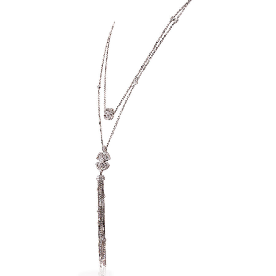 Bvlgari Fiorever 18k White Gold and Diamond Necklace - 2