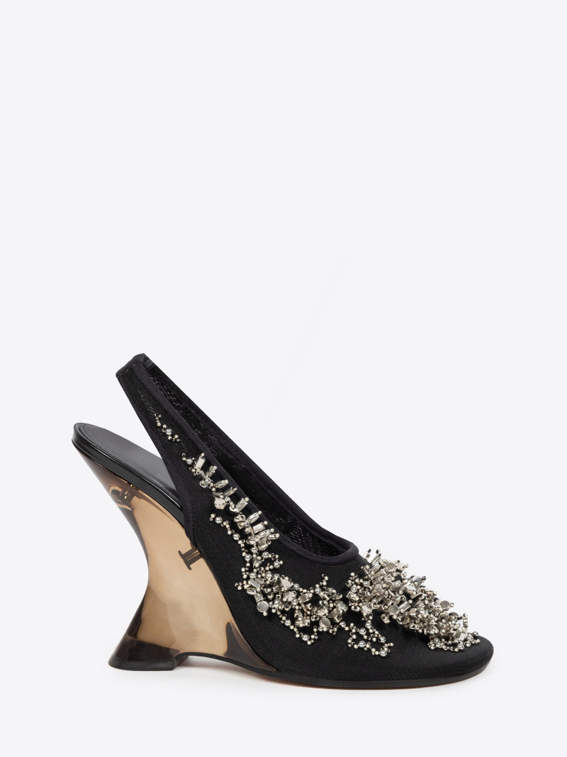 Dries Van Noten EMBELLISHED SLINGBACK PUMPS outlook