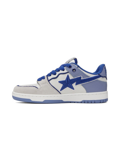 A BATHING APE® Gray & Blue STA #5 Sneakers outlook