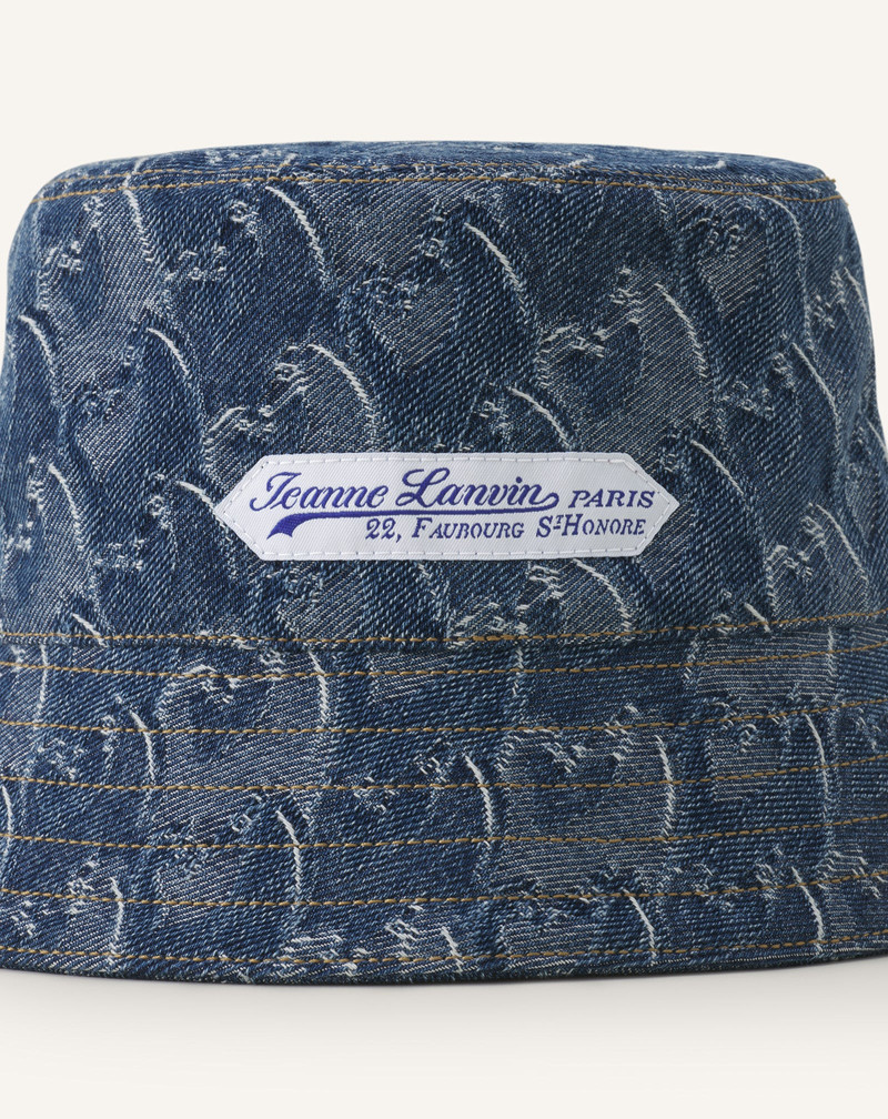 BLUE LUNAR YEAR BUCKET HAT IN DENIM 4