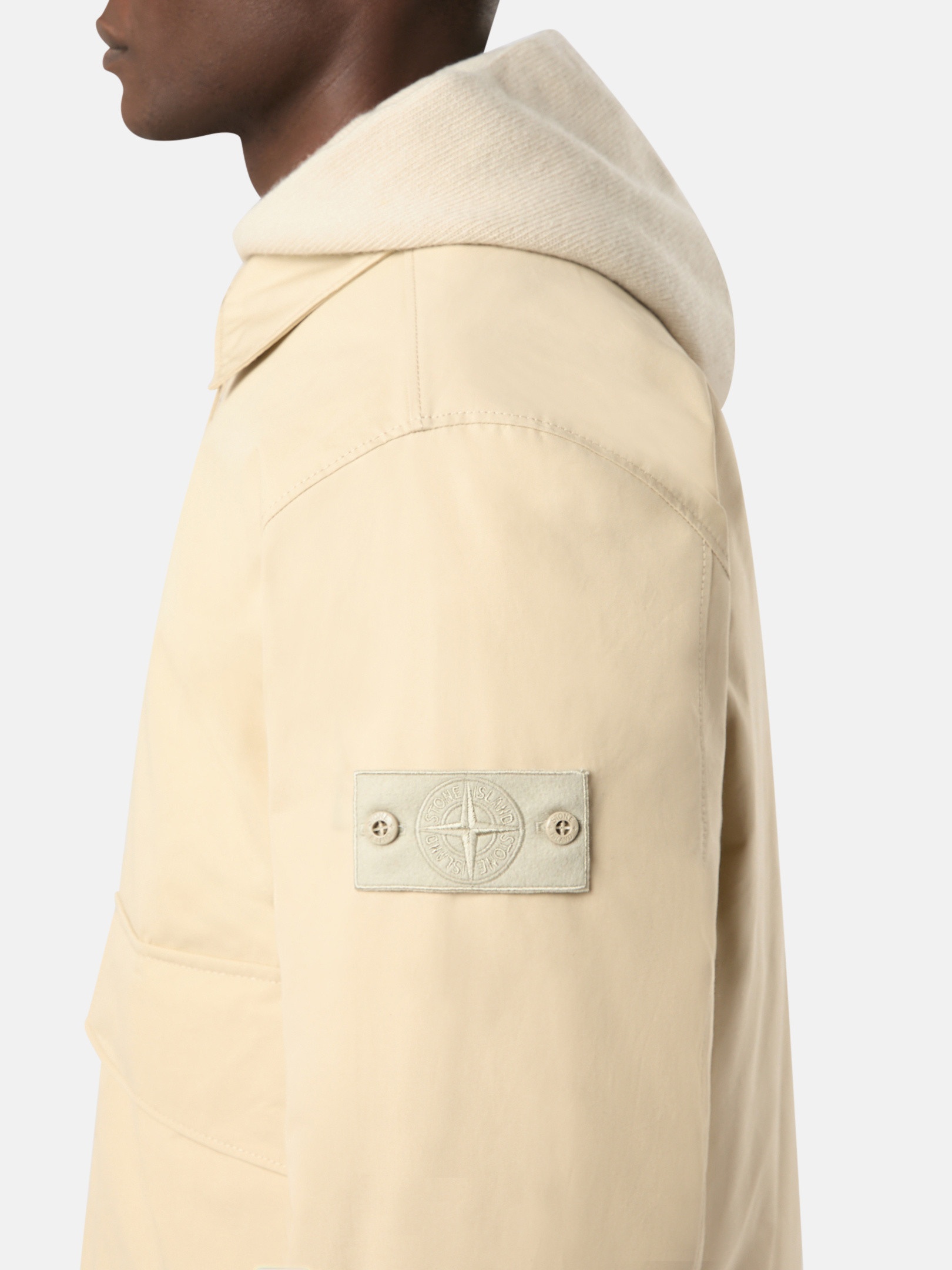 420F1 WEATHERPROOF COTTON CANVAS_STONE ISLAND GHOST - 4