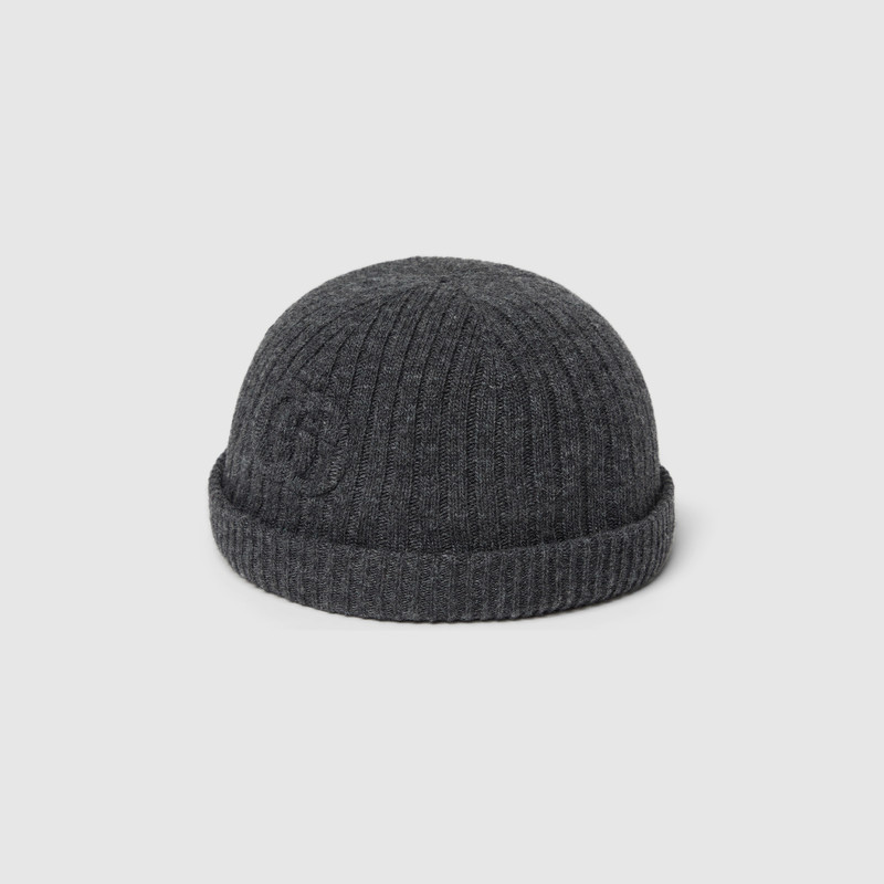 Rib knit wool hat 4