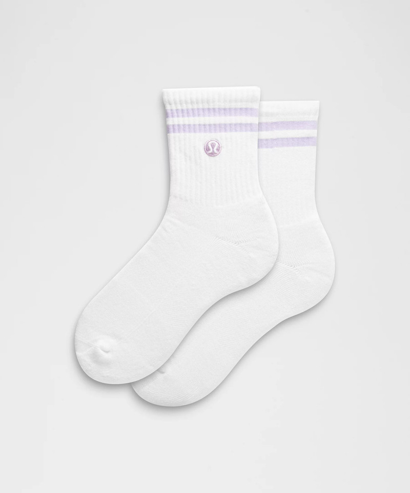 Unisex Daily Essential Quarter Socks *Stripe 1