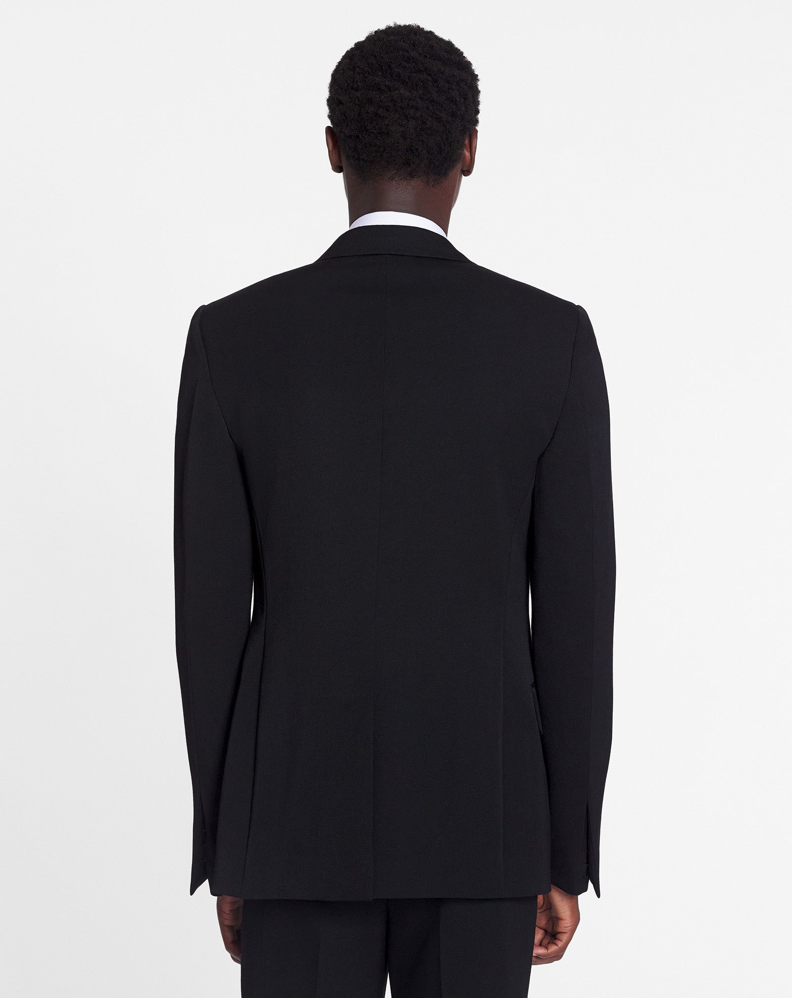 SATIN COLLAR TUXEDO JACKET - 4