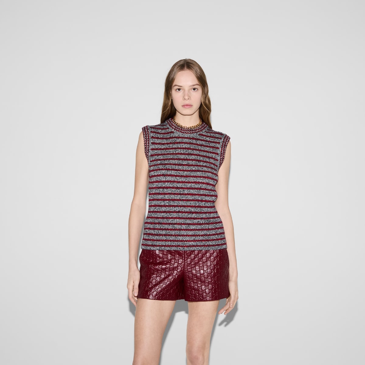 Wool cotton crewneck top - 3