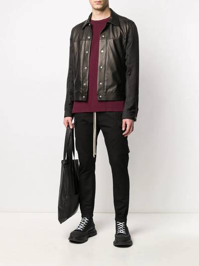 Rick Owens leather short jacket outlook