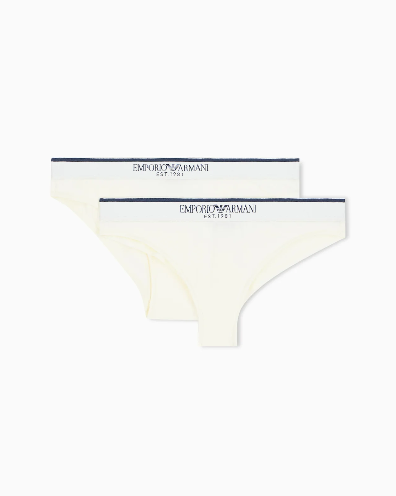 TWO-PACK COTTON BRAZILIAN BRIEFS WITH WIDE ELASTIC BAND - 1
