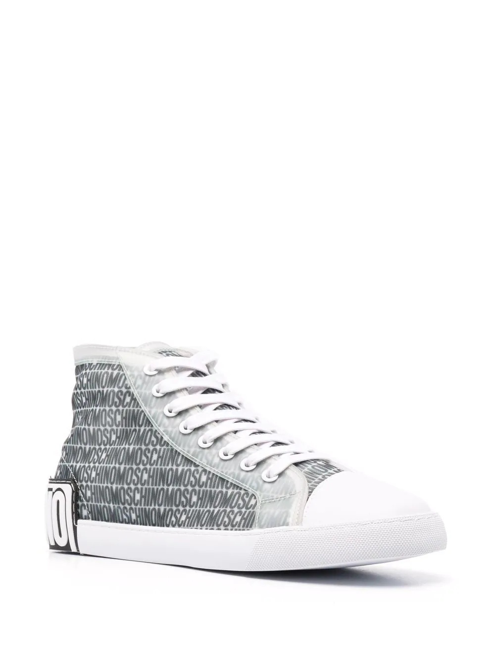 logo-print lace-up sneakers - 2