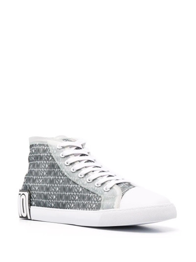 Moschino logo-print lace-up sneakers outlook