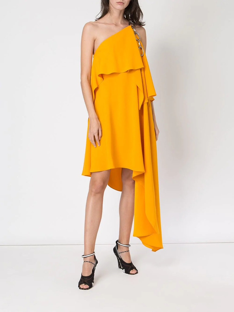 Monse shoulder chain draped dress outlook