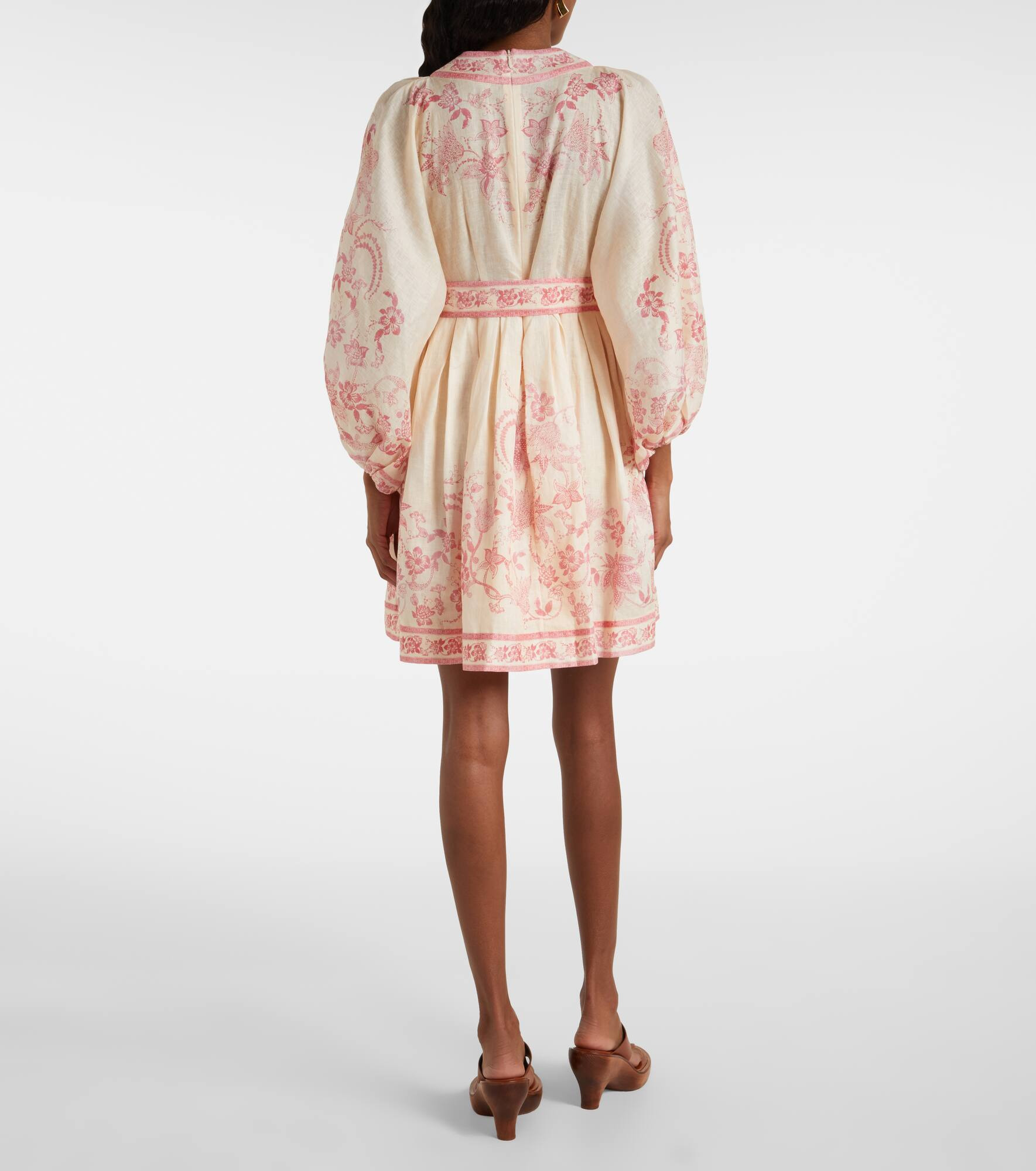 Lucky floral linen minidress - 3
