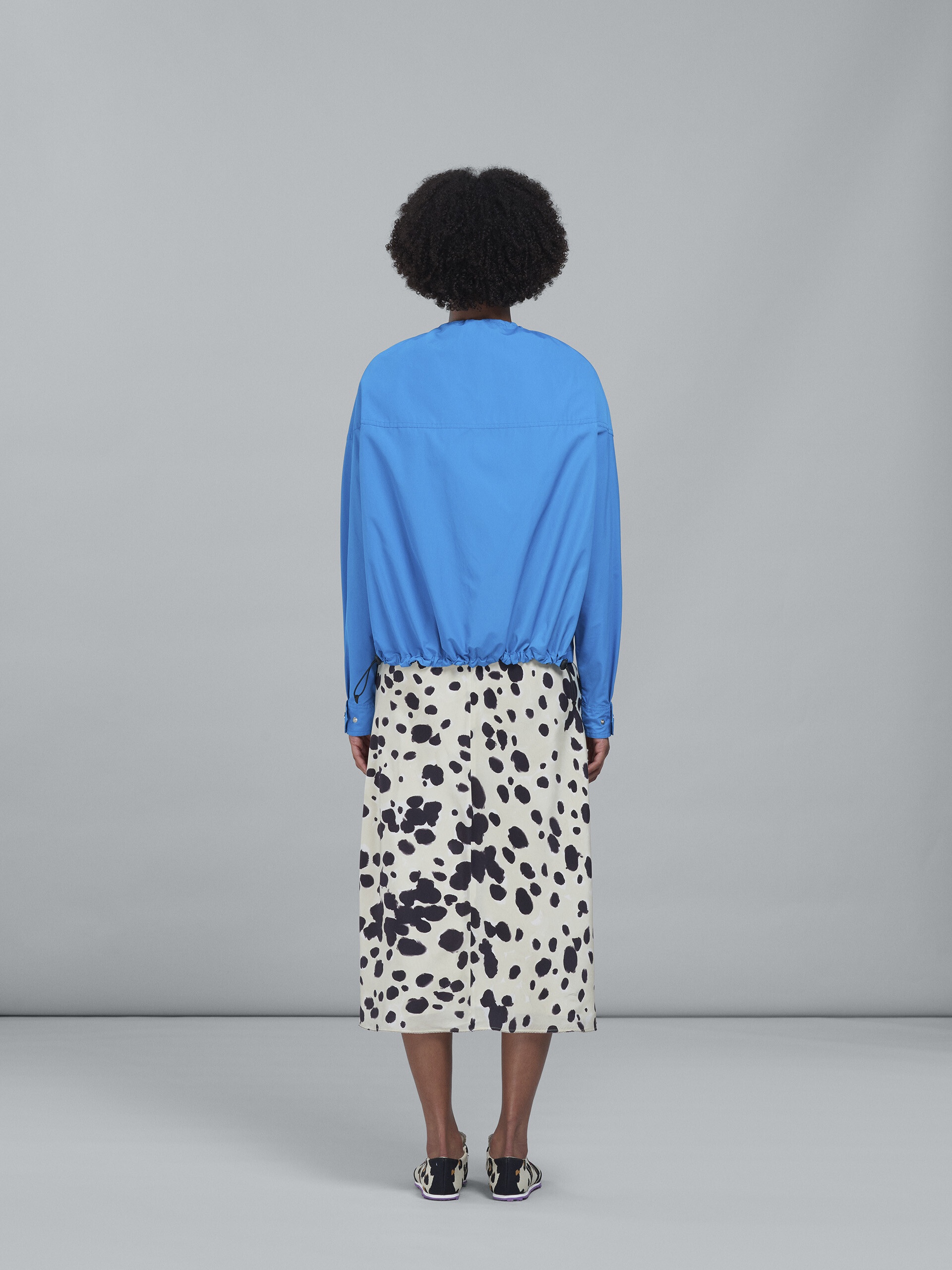 PALE BLUE MICRO FAILLE WINDBREAKER - 3