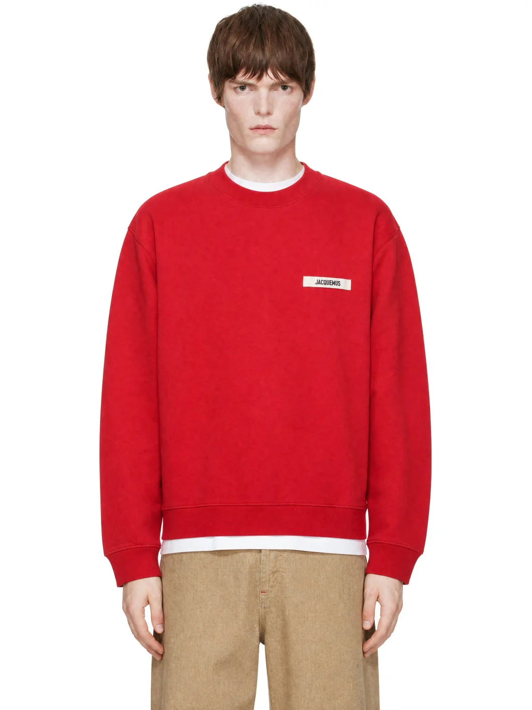 Red 'The Gros Grain' Sweatshirt - 1