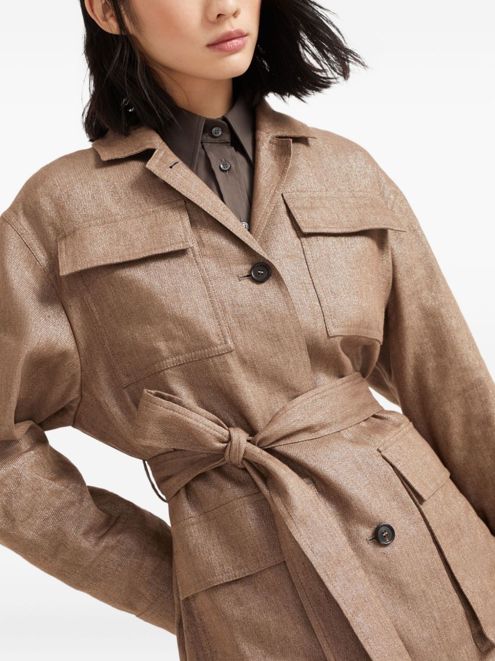 belted jacket - 6