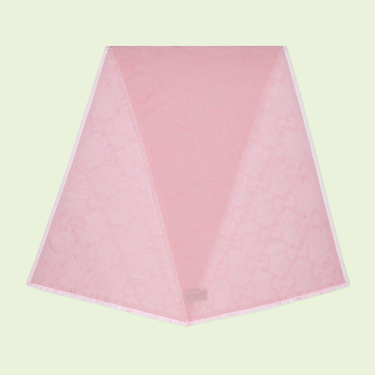 GG wool silk jacquard scarf - 2