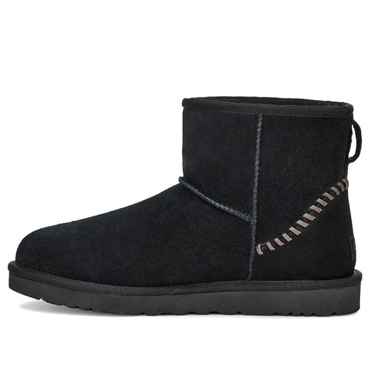 UGG Classic Mini Deco Suede Boot 'Black' 1115565-BLK - 1