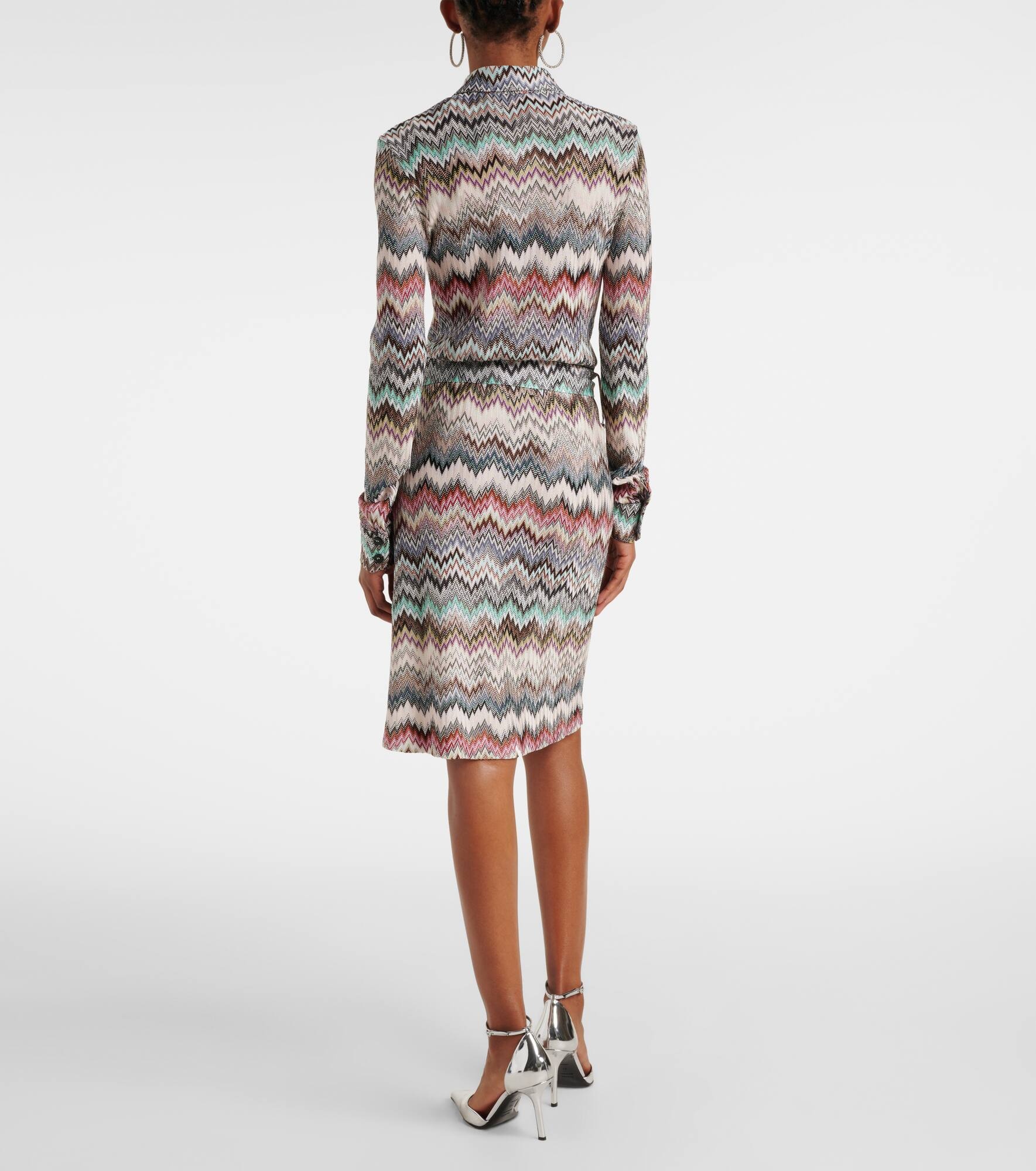 Zigzag shirt dress - 3