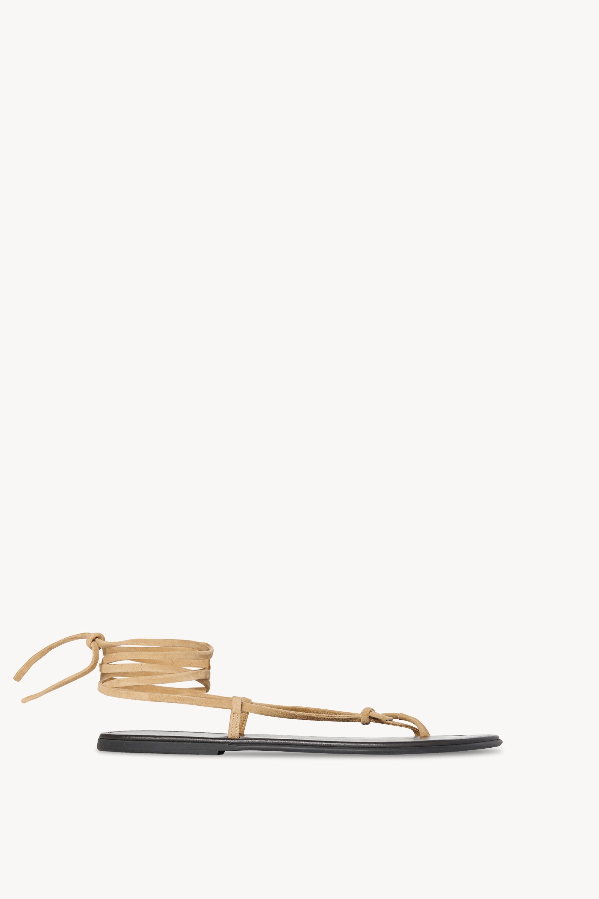 Flat Knot Sandal in Suede - 1