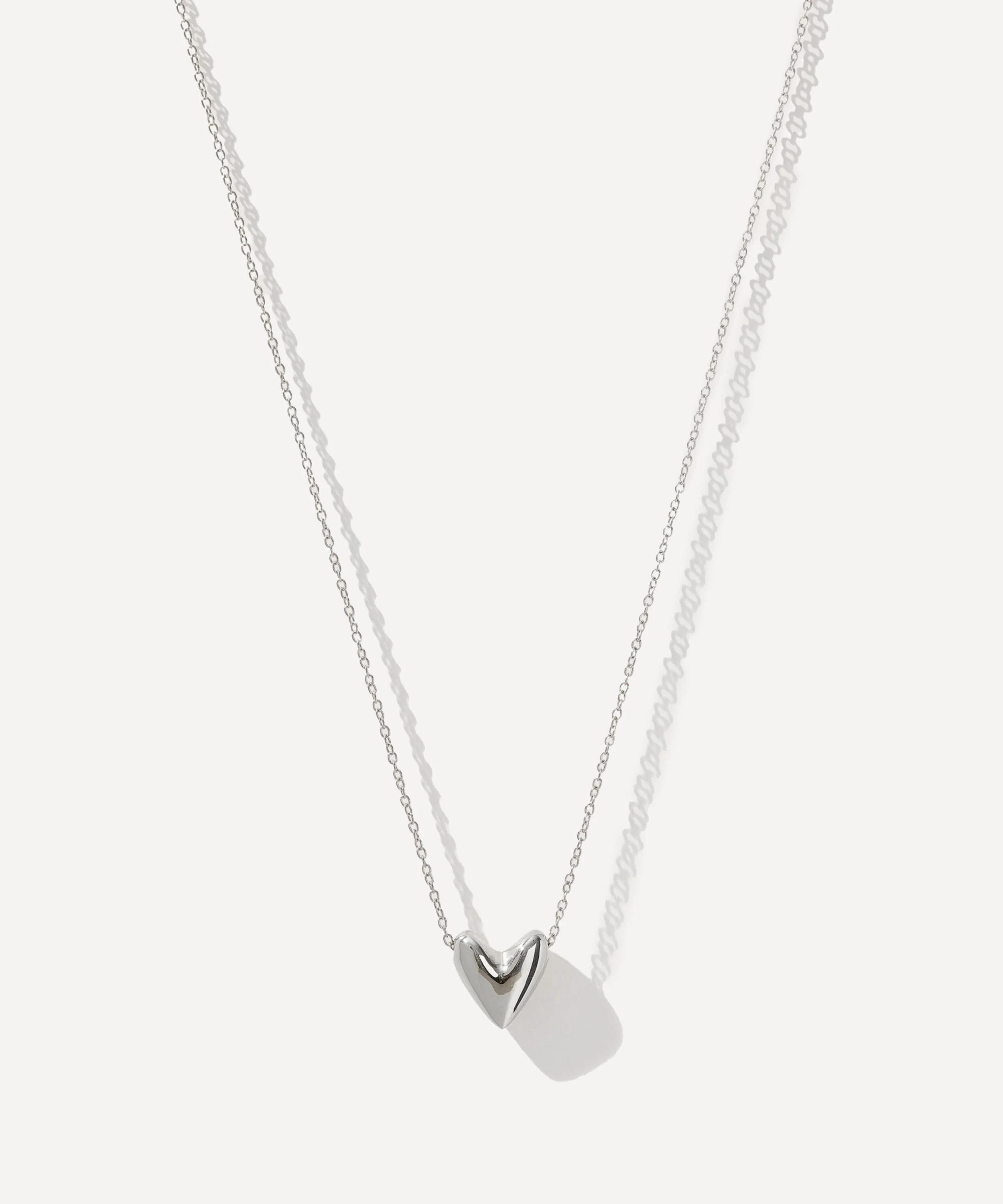 Sterling Silver Roscida Heart Pendant - 1
