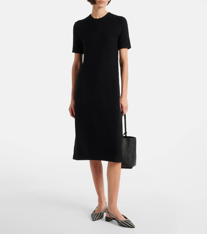Loro Piana Jarilla silk and cotton midi dress outlook