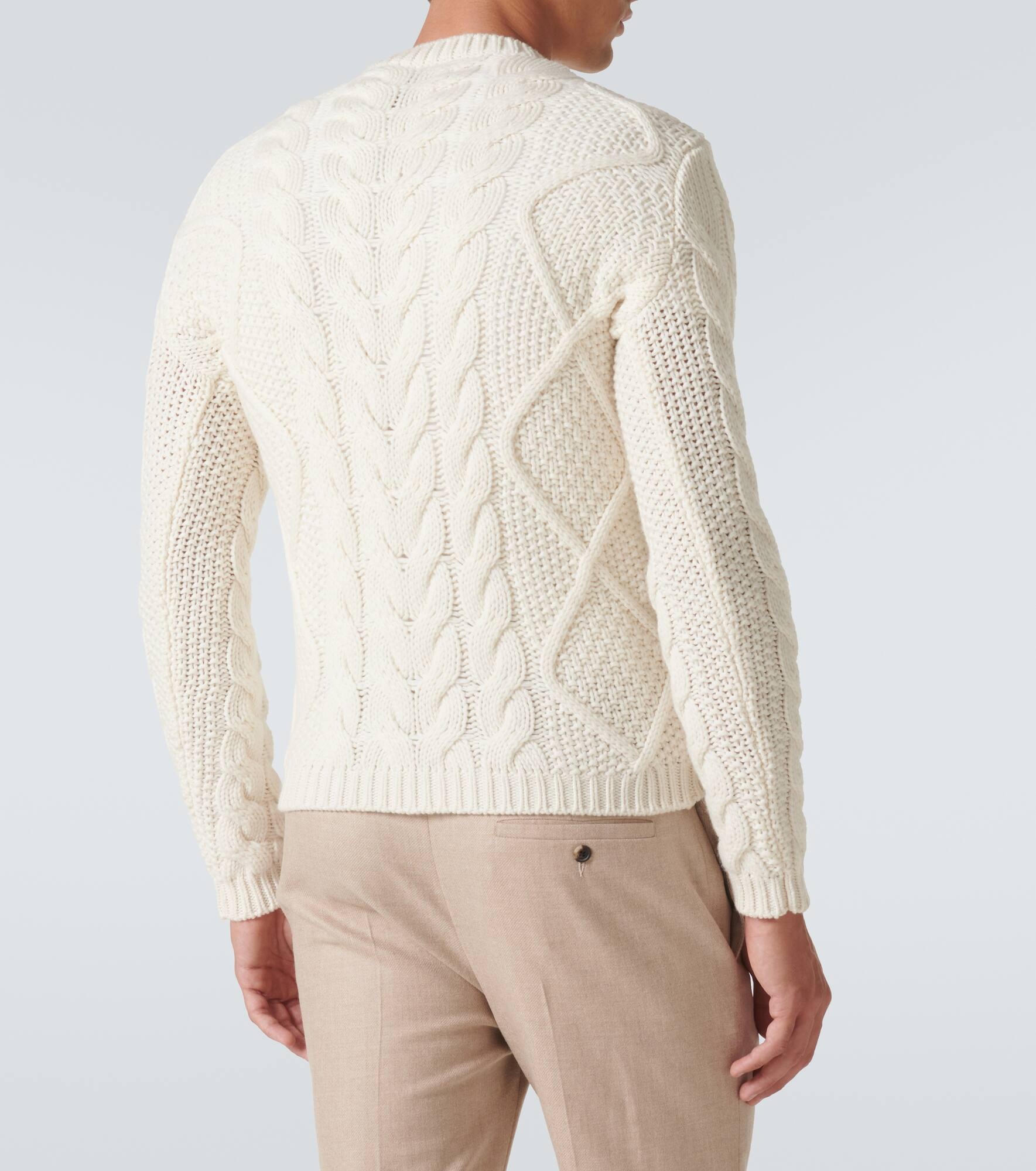 Cable-knit cashmere sweater - 4