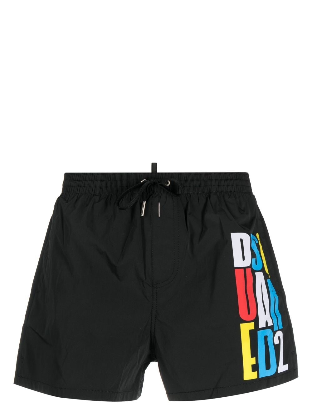 logo-print swim shorts - 1