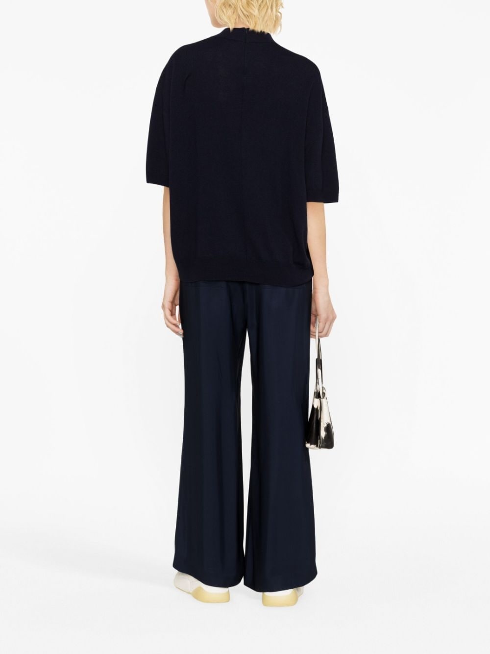 Falabella high-neck wool blouse - 4
