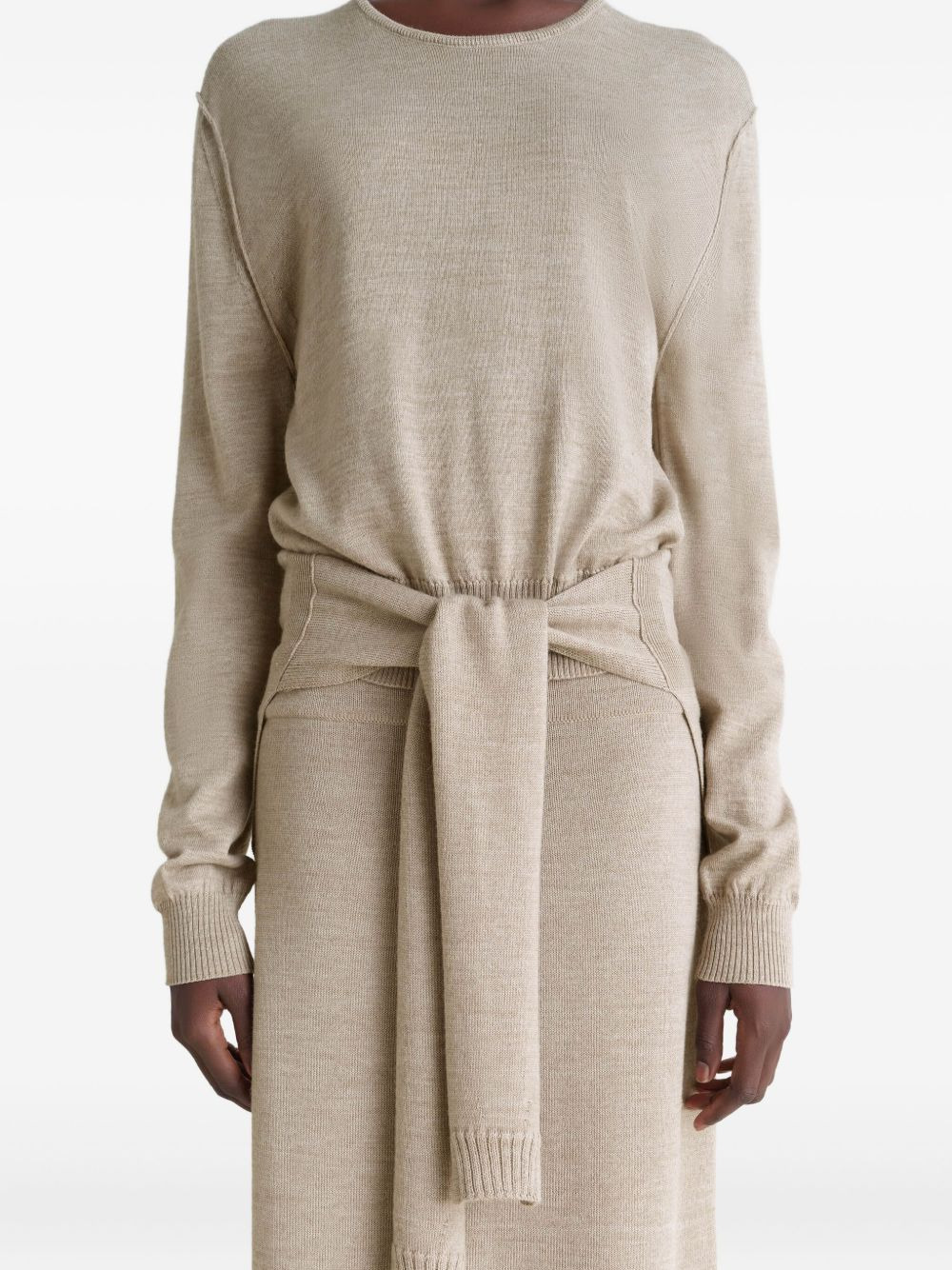 trompe l'oeil wool jumper - 3