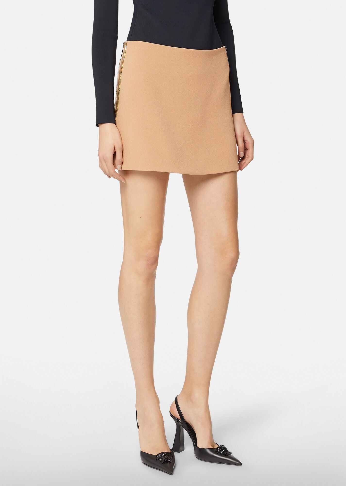 Satin Mini Skirt - 2