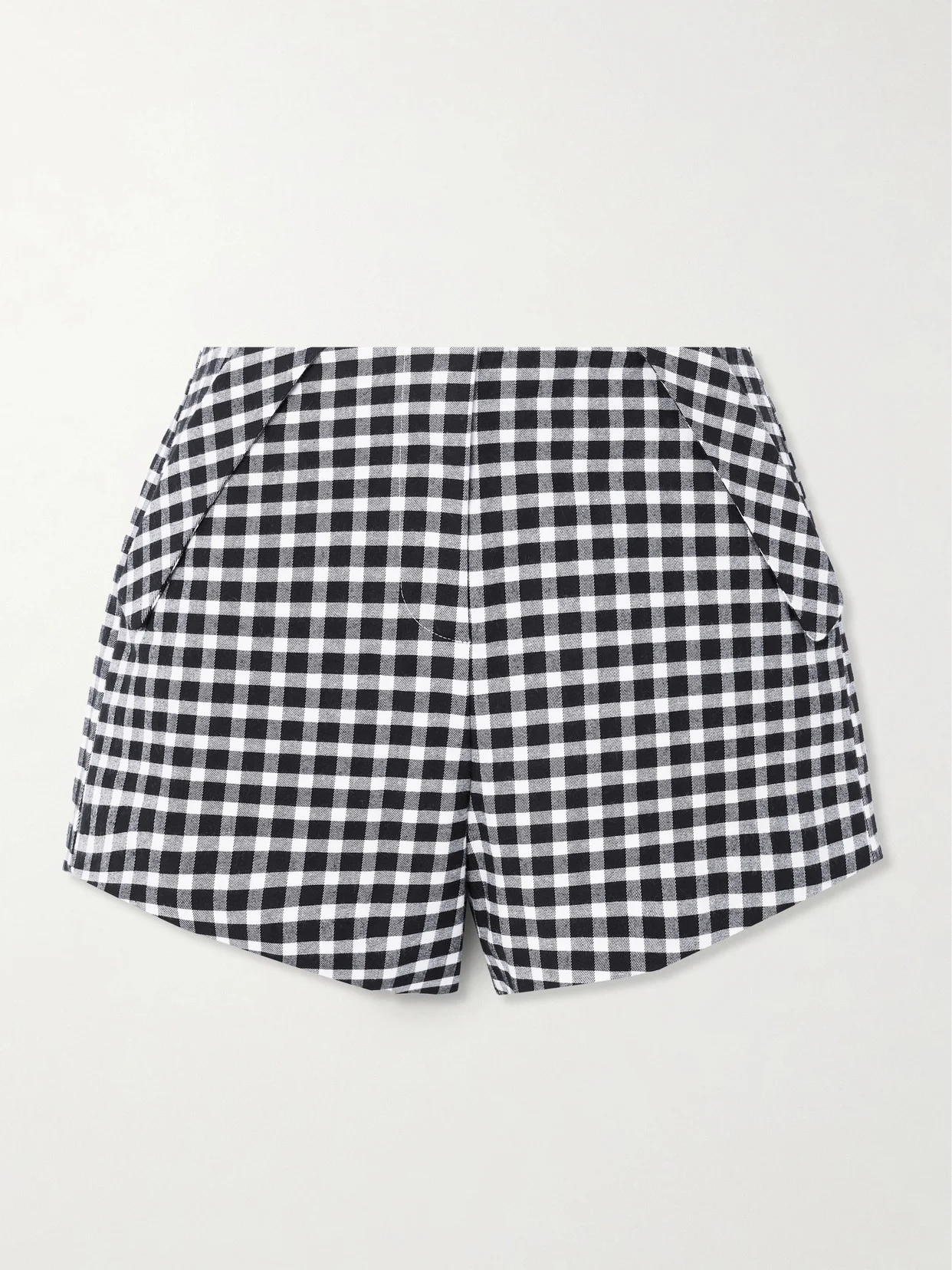 Chiara Checked Cotton-blend Shorts - 1
