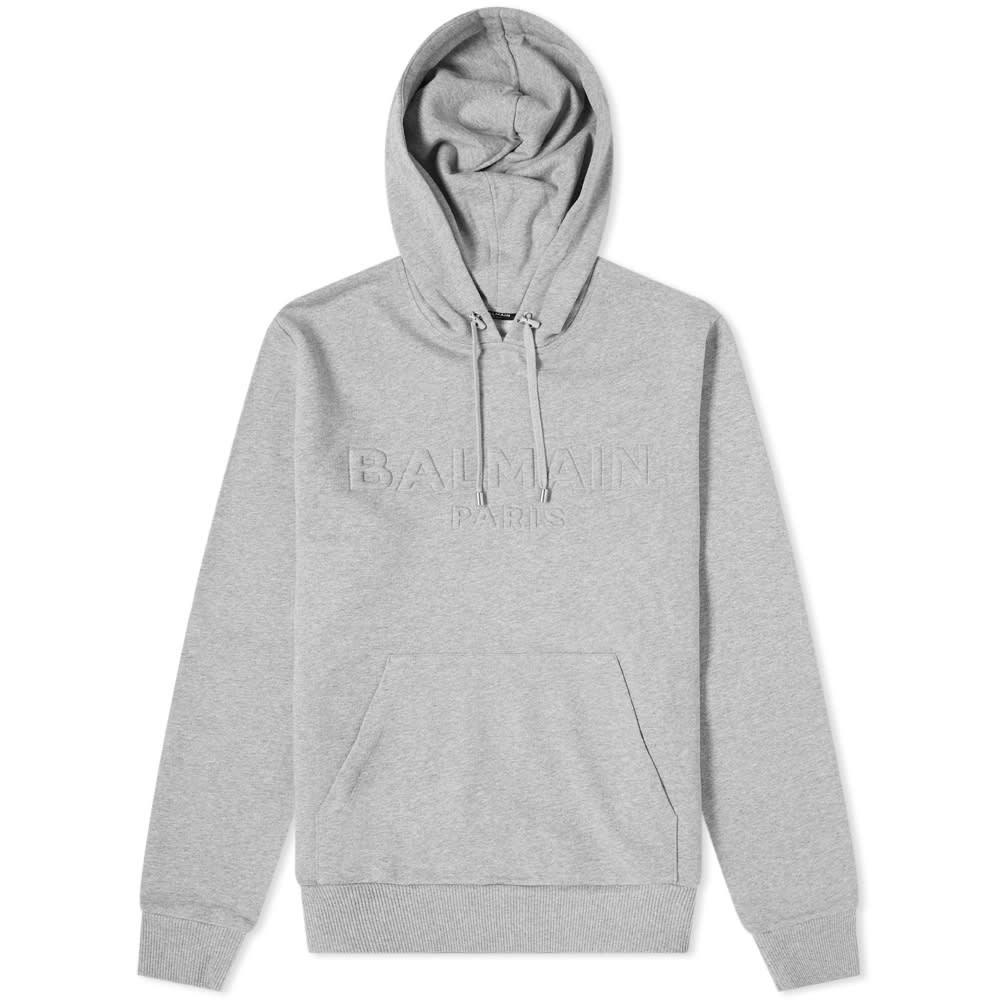 Balmain Embossed Logo Hoody - 1